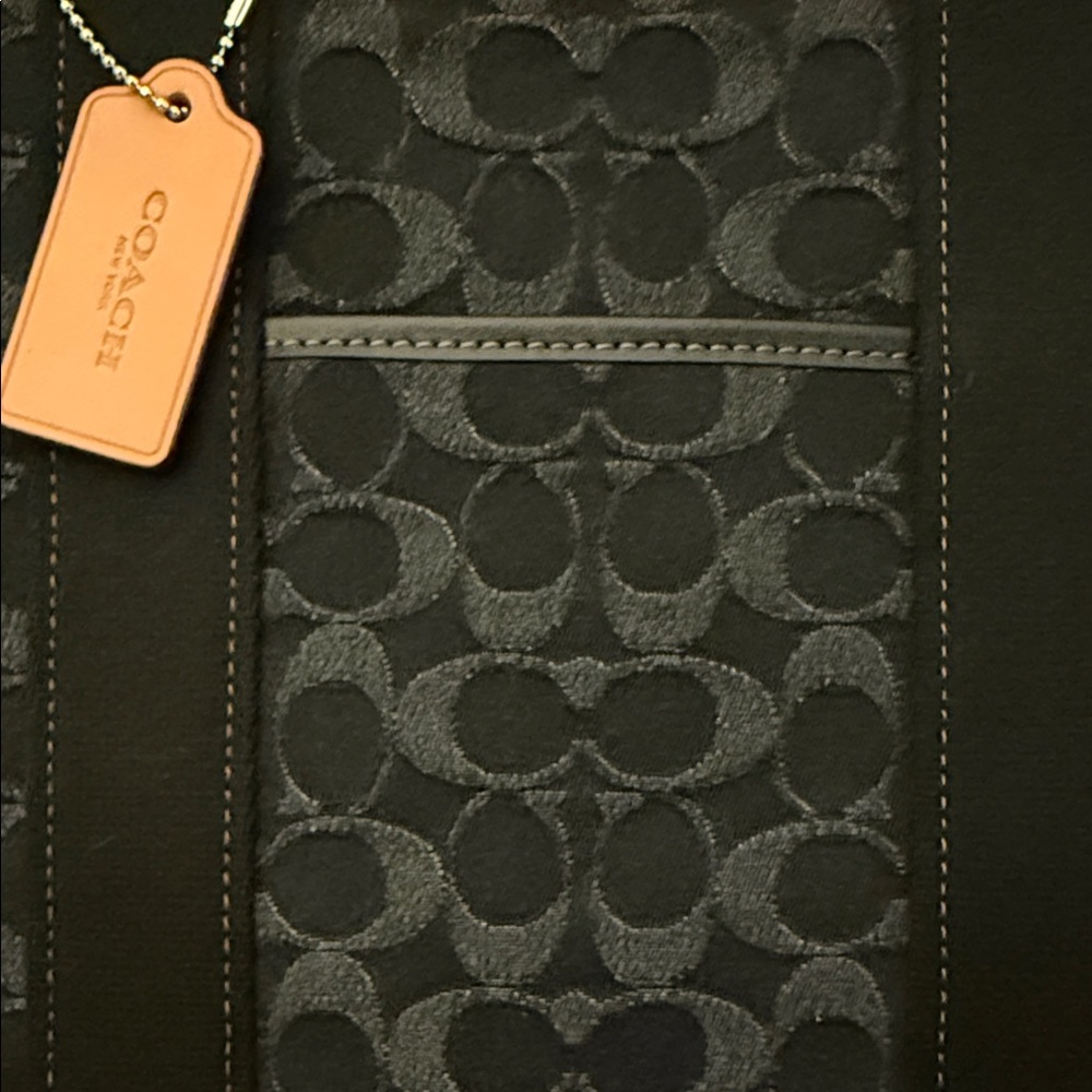 Coach Black and Gray Tote Bag
